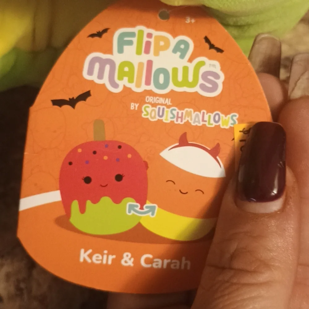 Flipamallow squishmallow candy apple keirn and candy corn cara. Brand new W Tags